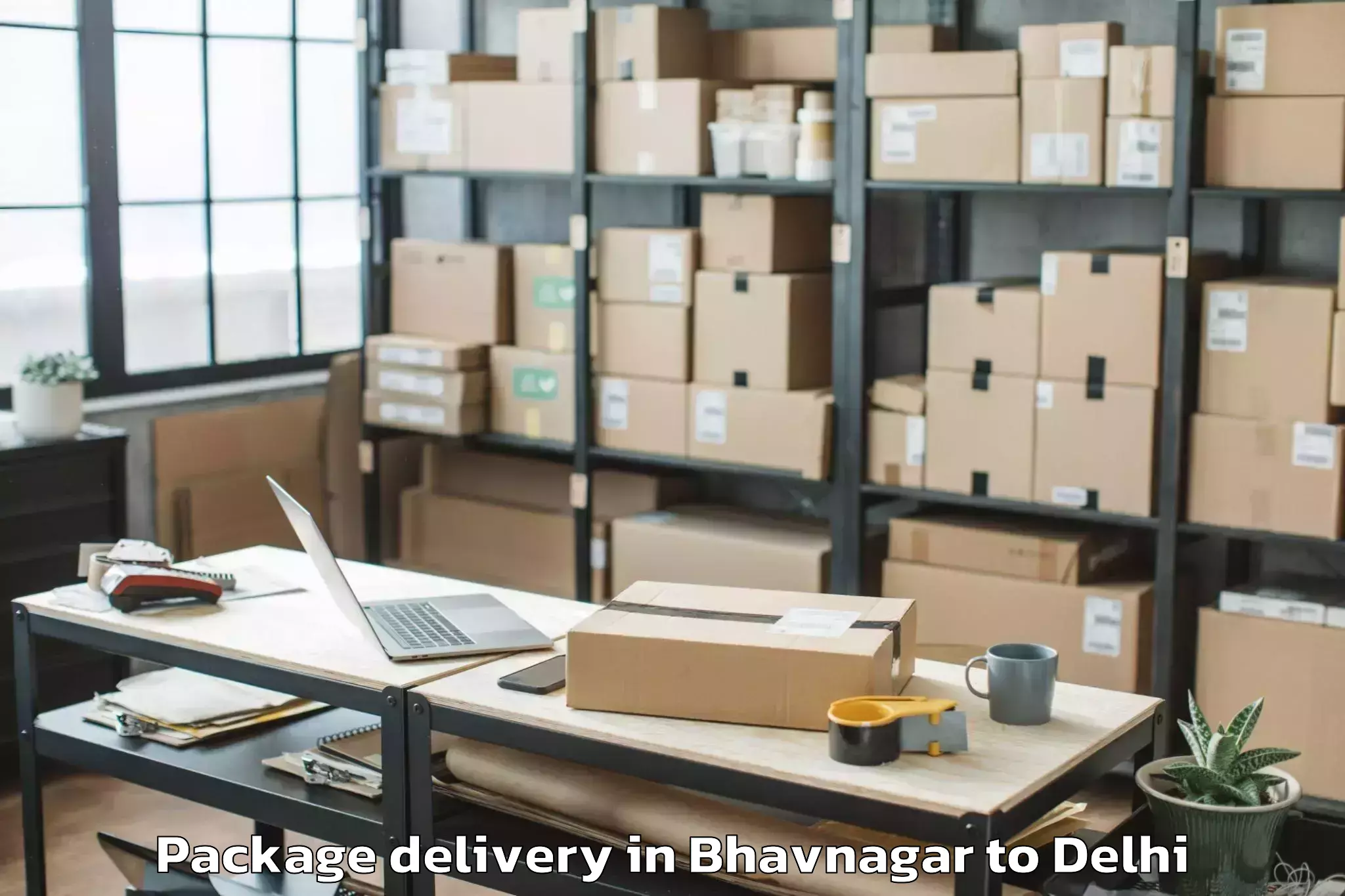 Top Bhavnagar to Saraswati Vihar Package Delivery Available